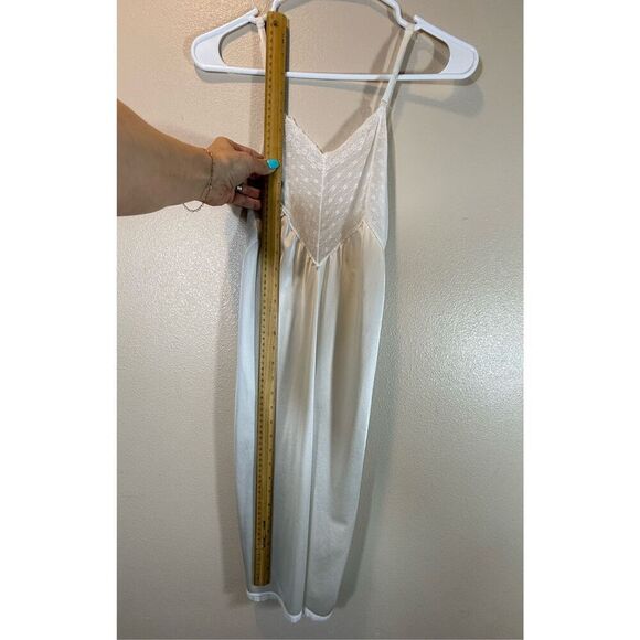Vintage Ashley Taylor Lace Bodice & Trim White Slip Women's 32B - Picture 9 of 12